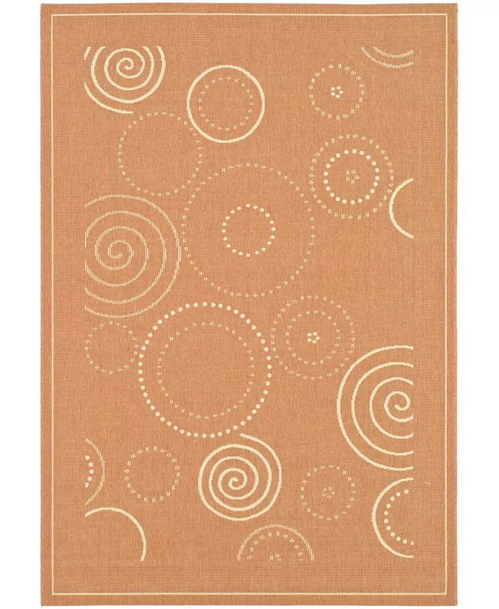 Safavieh Courtyard Terracotta and Natural 5'3