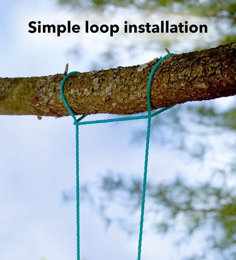 Over-the-Rainbow Climbing Rope Ladder Playground Swing Sets Tree House Accessories Sturdy Nylon Enamel Coated Smooth Metal Rungs， 6' Long