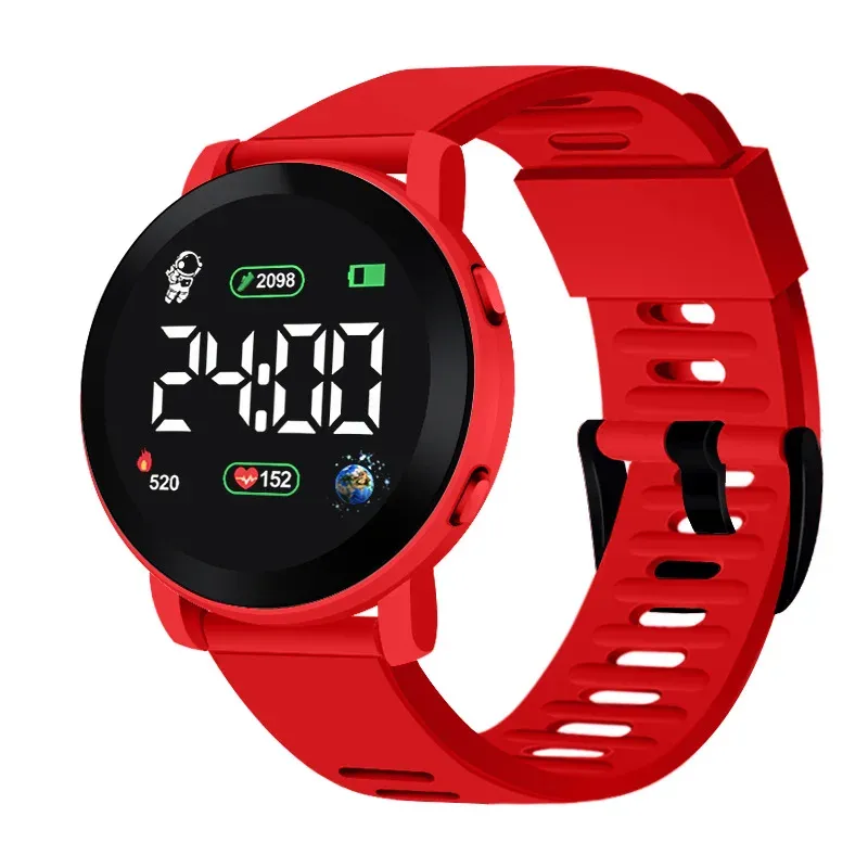 LIUYANGTIAN Electronic Watches Set for Kids Sport Digital Children Clock Set Silicone Strap LED Display Kids Watch Girls Boys Wristwatch