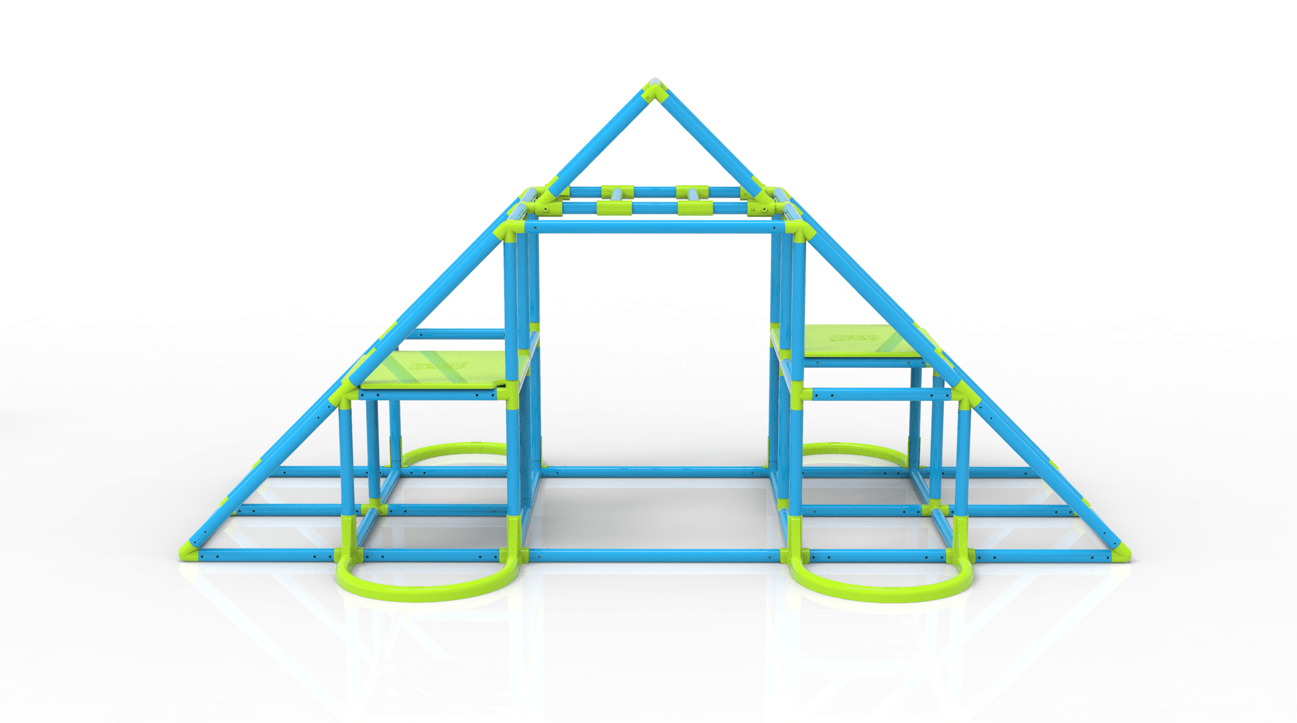 Eezy Peezy MEGA Pyramid Monkey Bar Climbing Tower - Ages 3-8