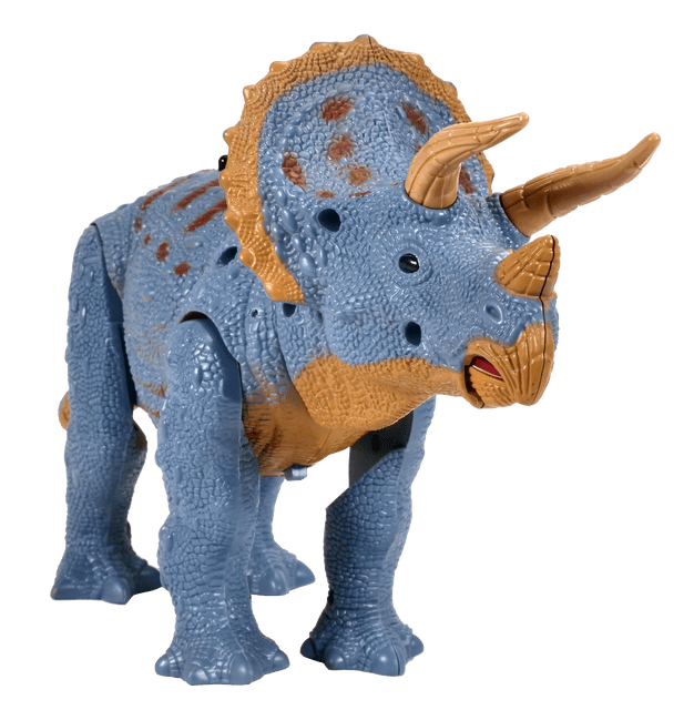 Contixo Infrared RC Dinosaur Toy for Kids Waking Triceratops with Light up Eyes and Sounds， DR2 Electronic Pet