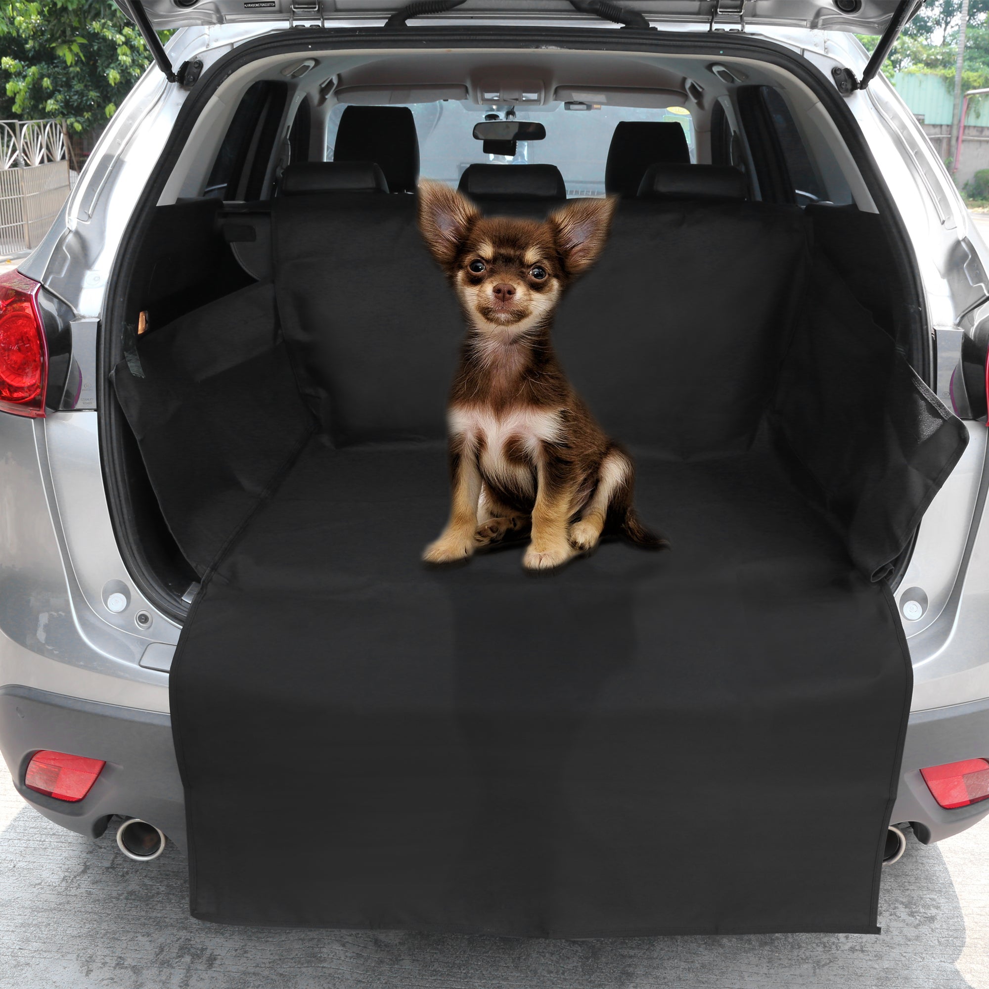 Car Dog Rear Trunk Cover Cargo Liner Black Pet Waterproof Non-slip Protector