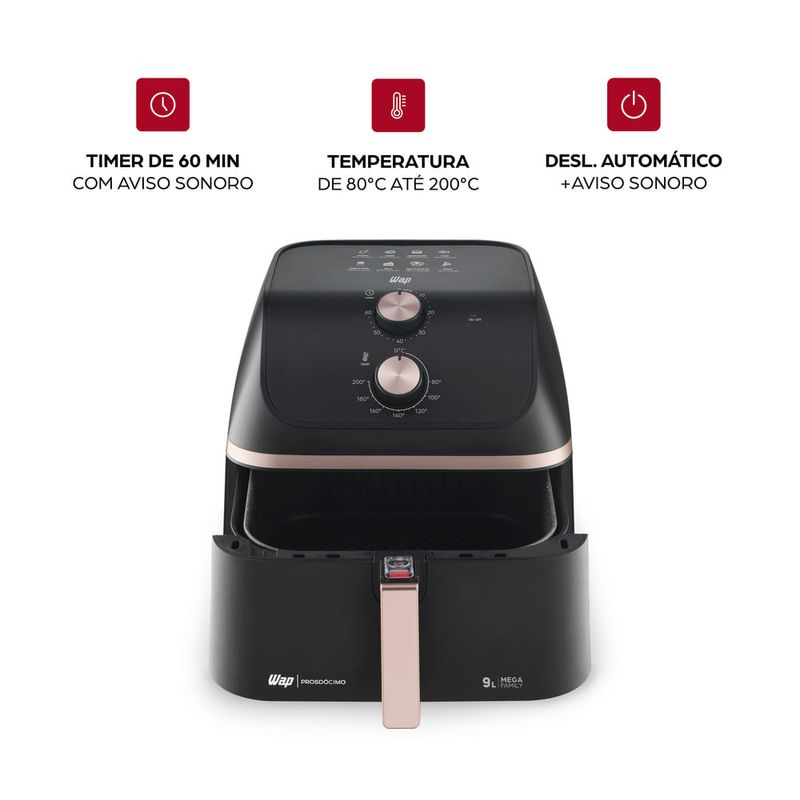 Airfryer WAP Mega Family 9 Litros WAFM9