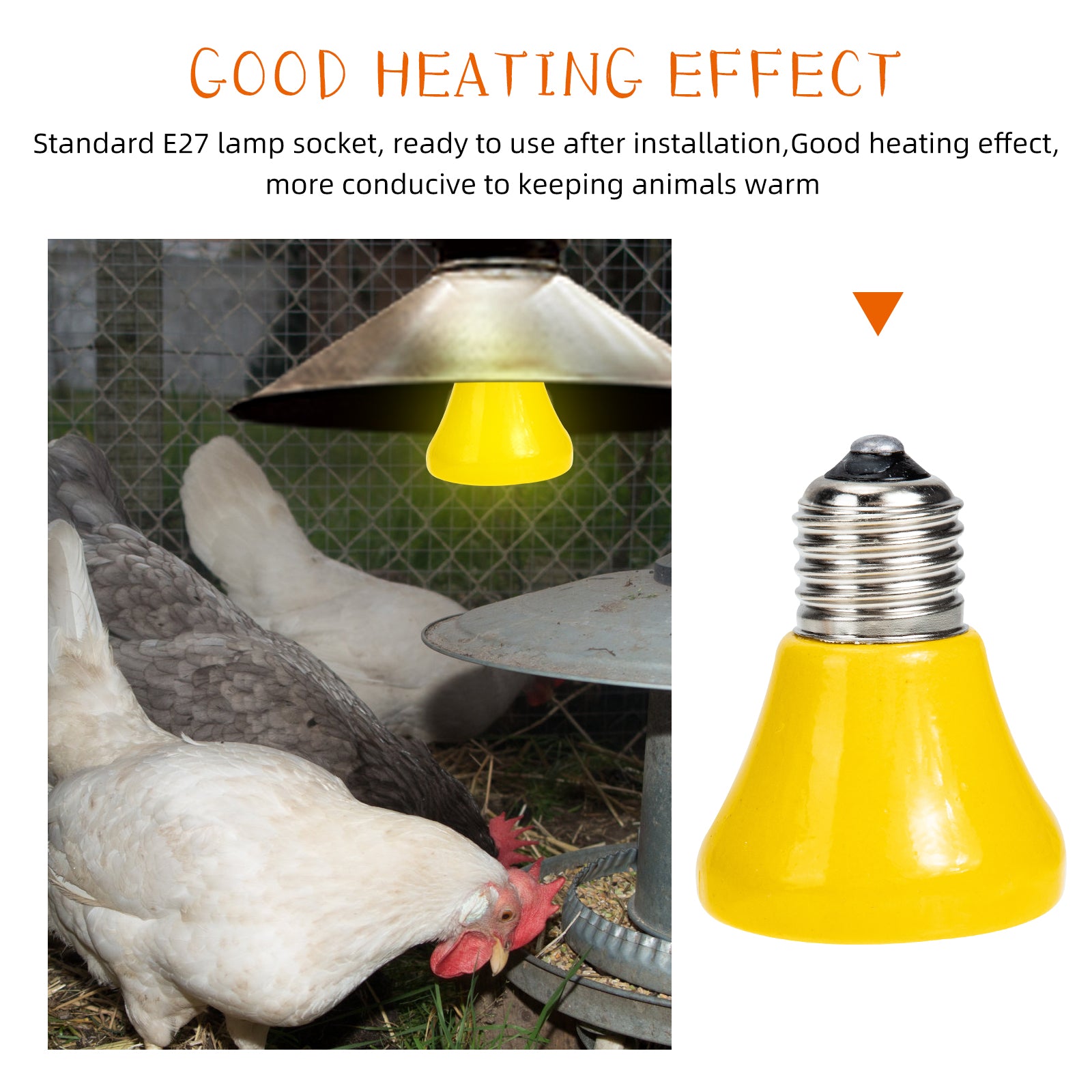 Heat Lamp Reptile Bulb Light Bulbs Emitter Ceramic Basking Heatinglizard Gecko Dragon Bearded Chicken Snake Tortoise