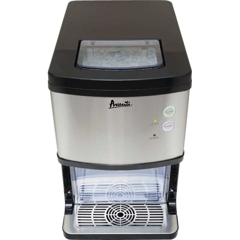 Avanti Countertop Portable Ice Maker 3 Lb. Stainless Steel