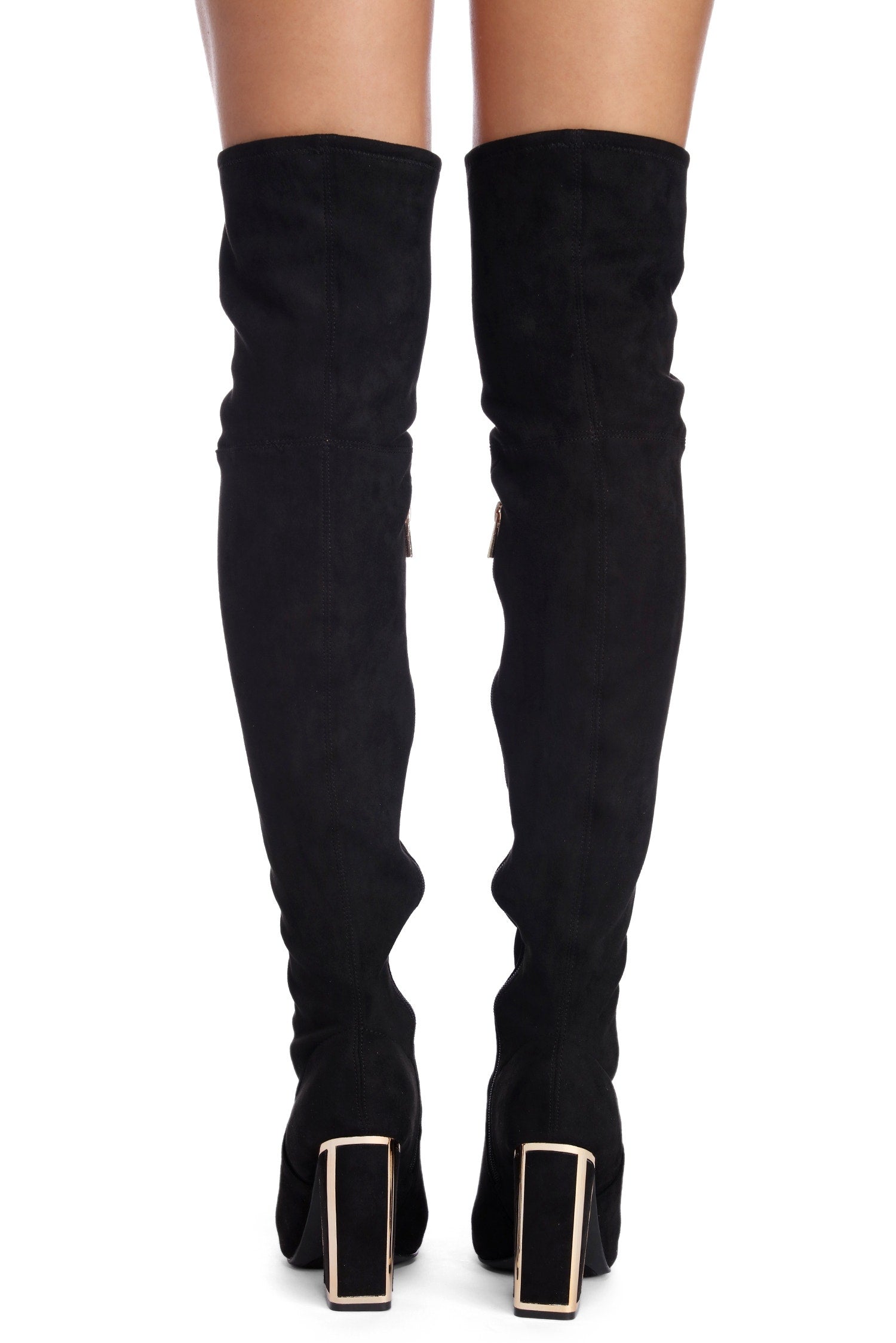 Ready To Slay In Faux Suede Boots