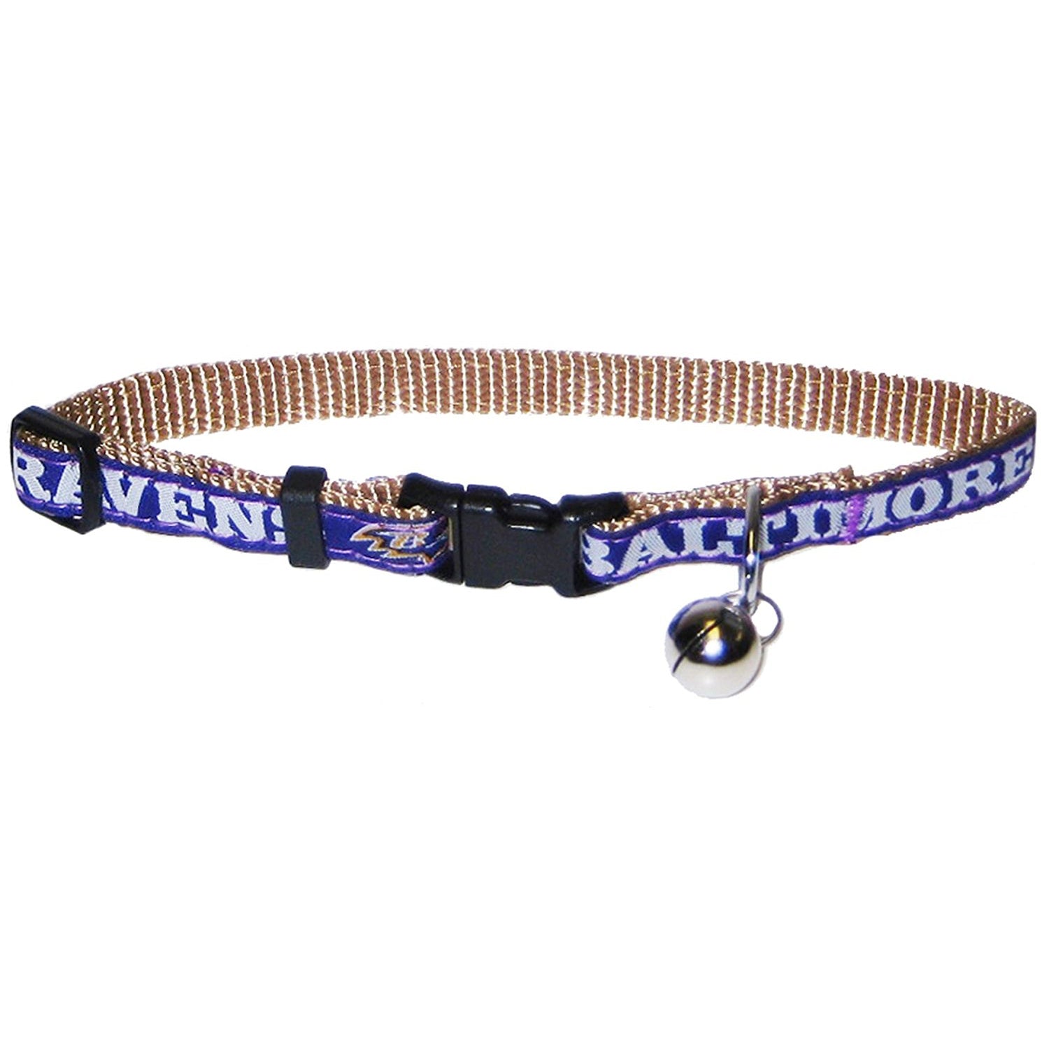 Pets First Baltimore Ravens Cat Collar - Durable and Heavy Duty Nylon Web Collar