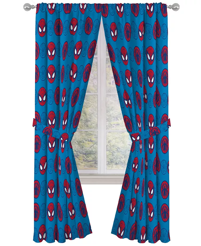 Super Hero Adventures Go Spidey Drapes， Set of 2， 42