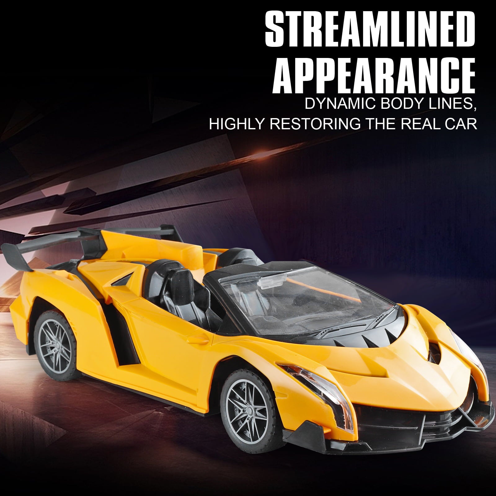 Remote Control Car RC Cars Xmas Gifts for Kids 1/18 Scale Electric Sport Racing Hobby Toy Car  Lamborghini Model Vehicle with Lights Kids Toys Gifts for 4 5 6 7 8 Year Old Boys