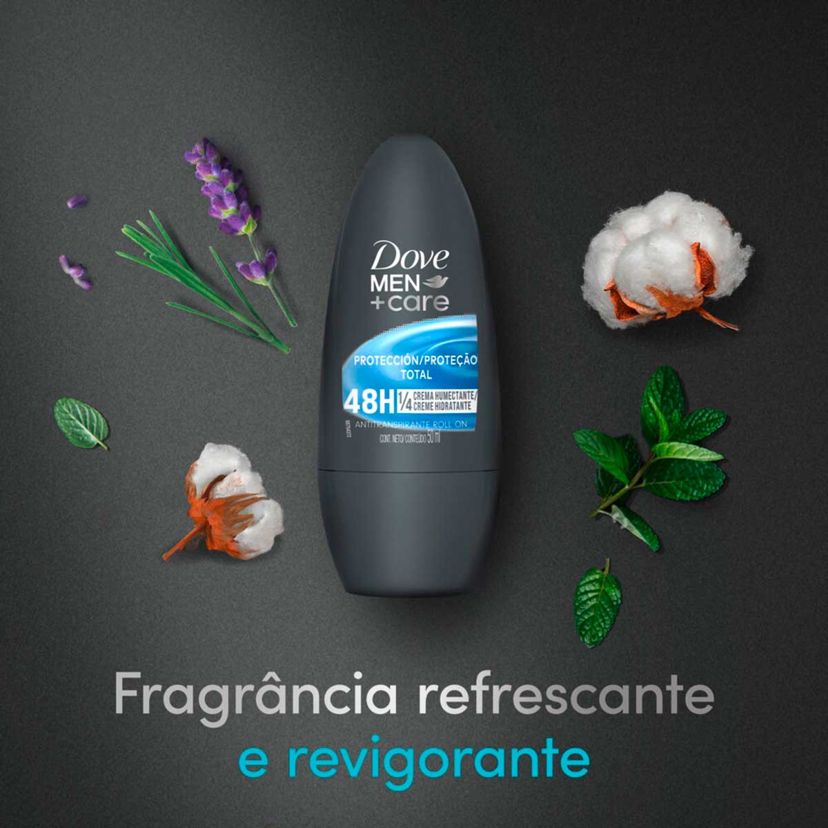 Desodorante Antitranspirante Roll on Dove Men+Care Cuidado Total 50ml