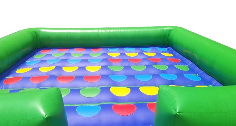 Pogo Bounce House Crossover Interactive Giant Inflatable Twister Game