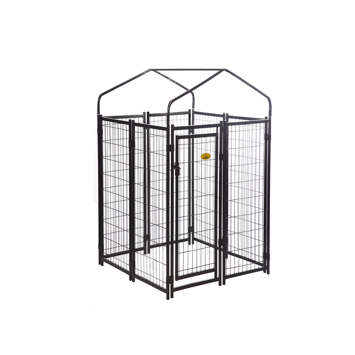 KennelMaster Black Welded Wire Dog Kennel， 48