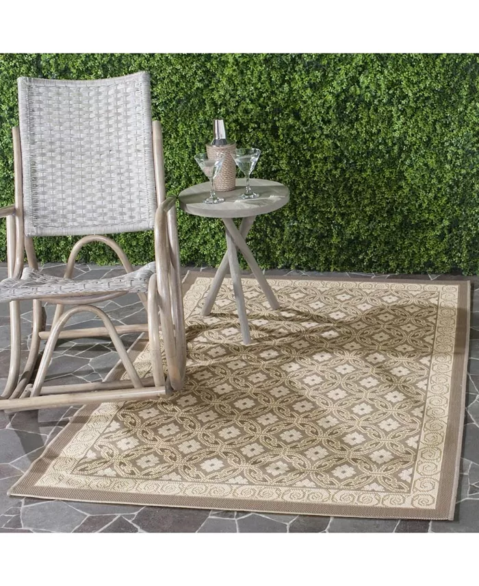 Safavieh Courtyard Beige 4' x 5'7
