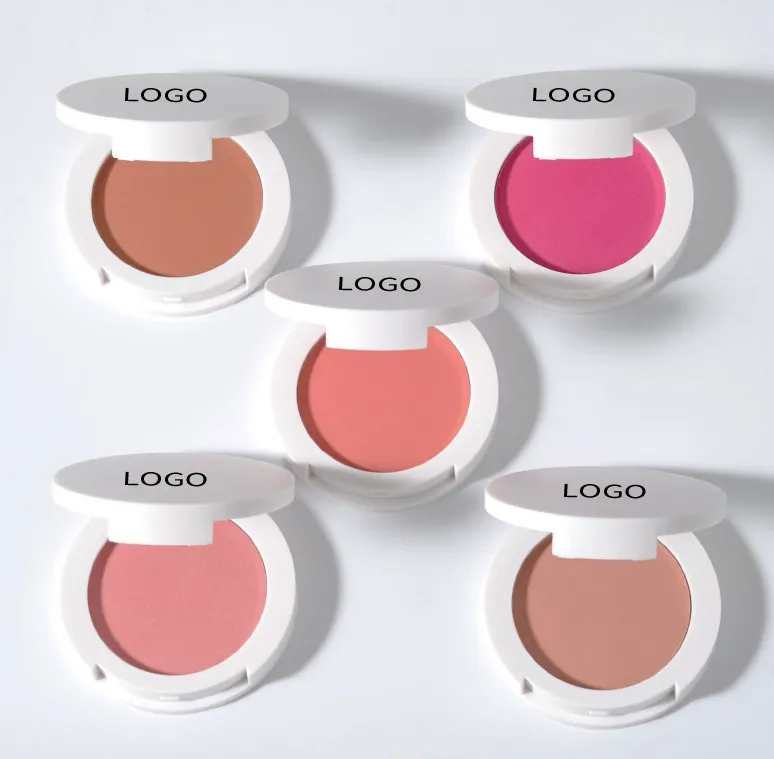 High Pigment Pressed Single Color Face Blush Palette Makeup Blush Powder