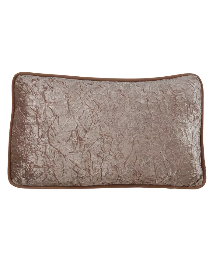 Saro Lifestyle Crushed Velvet Decorative Pillow， 12