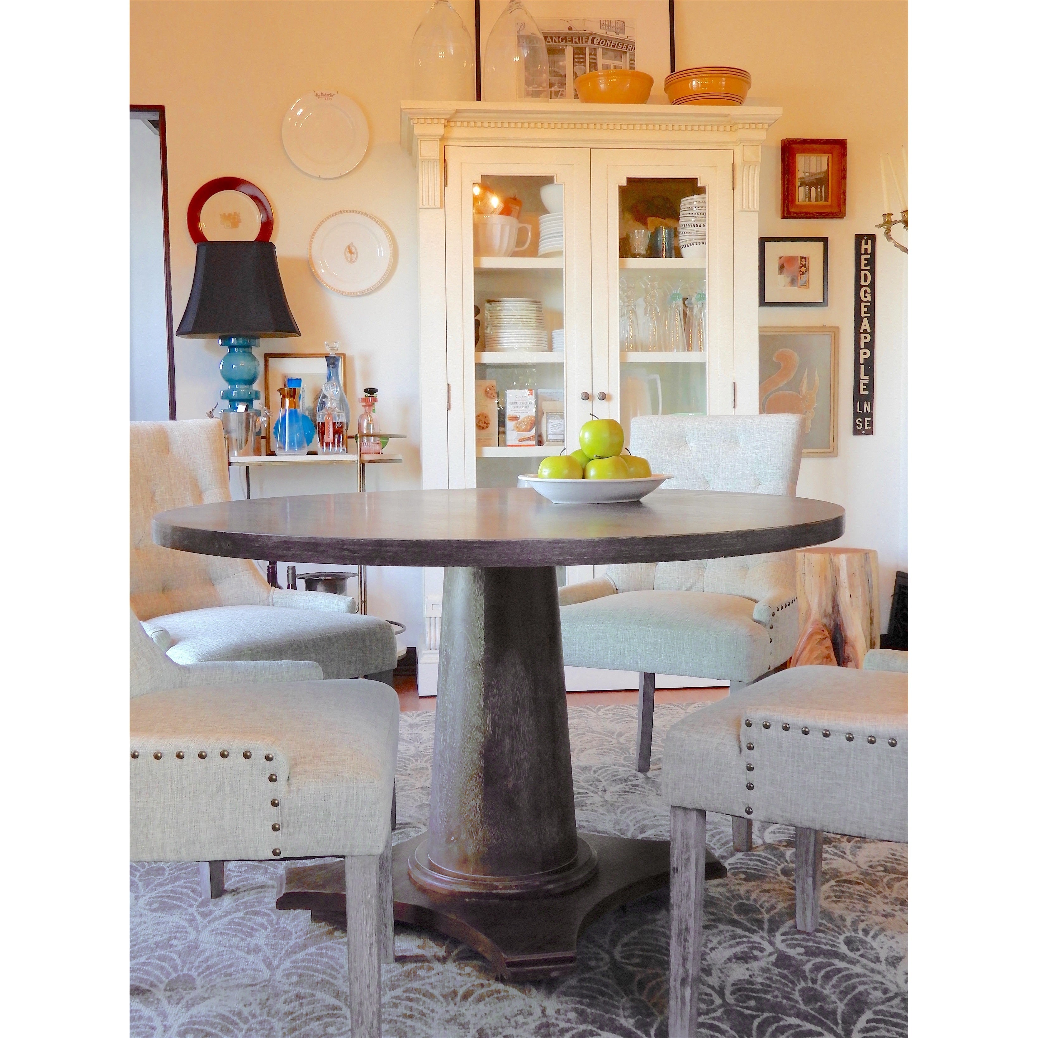 angelo:HOME Dining Chairs - Ariana Upholstered Parsons set of 2 or 4 (light grey)