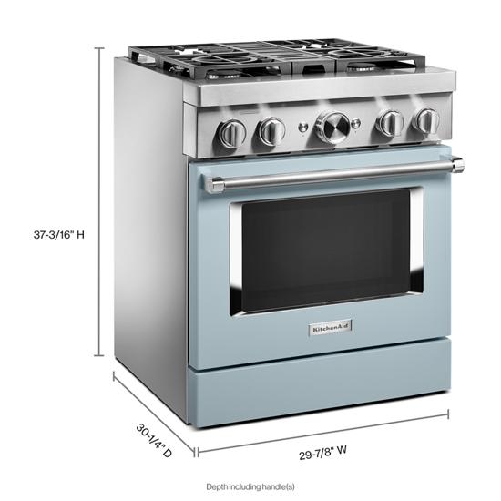 KitchenAid KFDC500JMB 303939 Smart CommercialStyle Dual Fuel Range with