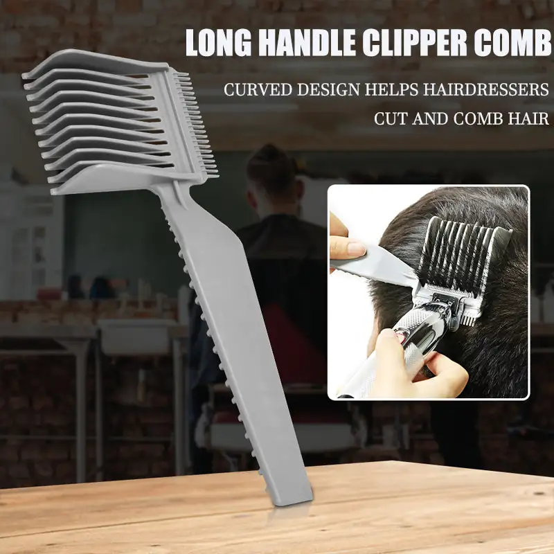 Men's Barber Comb Gradient Comb Oil Head Caliper Comb Long Handle Push