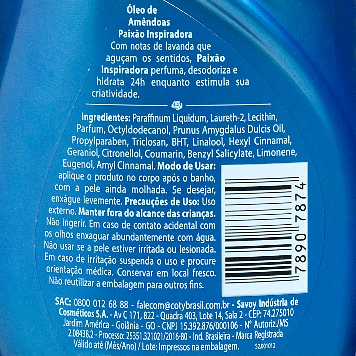 Hidradante Desodorante Paixao Inspiradora 200 ml