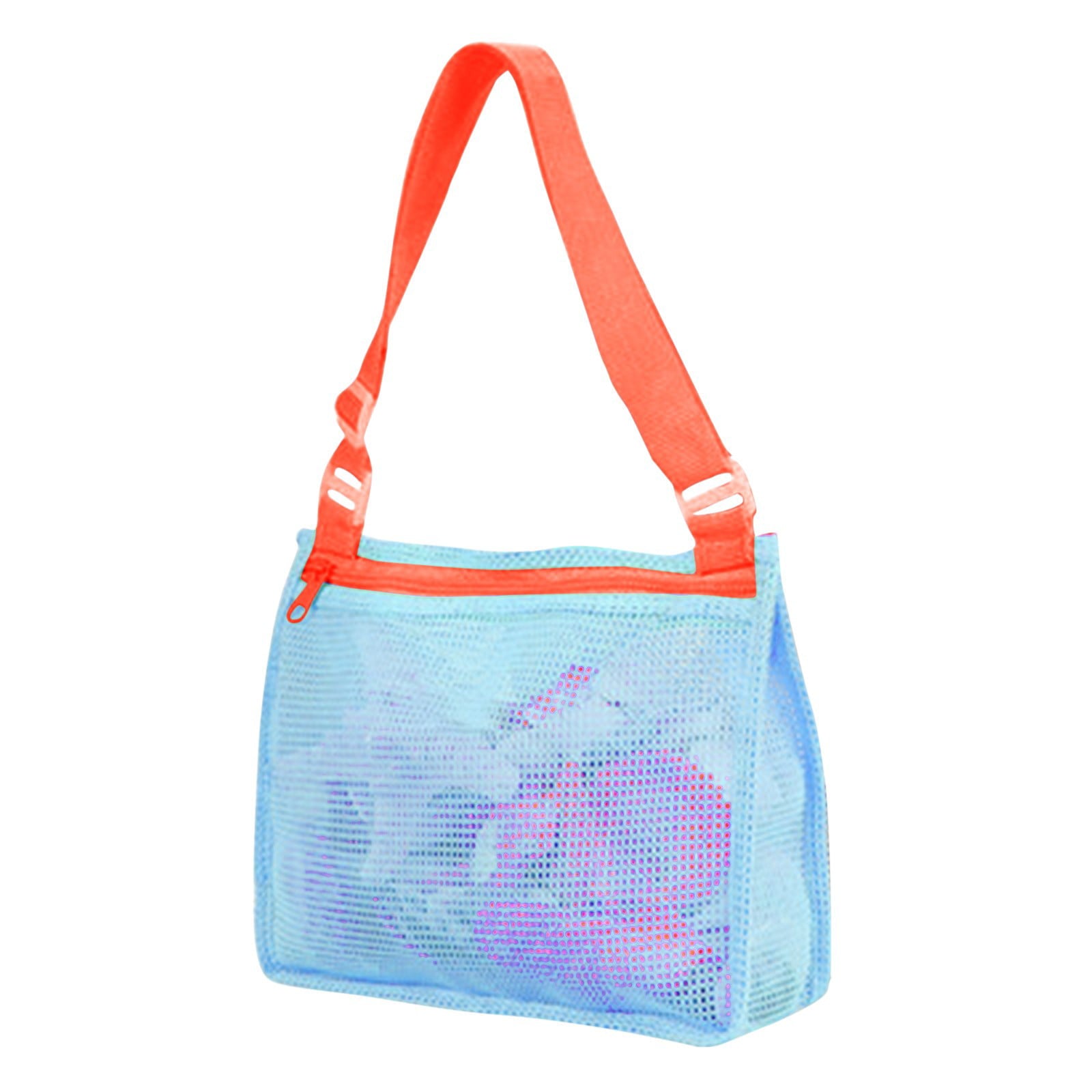 Beach Toys Beach Toy Mesh Bag Kids Shell Collecting Bag Beach Toy- Swimming Accessories Nylon
