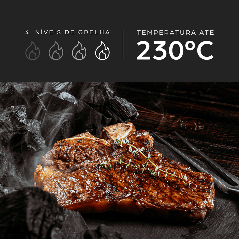 Fritadeira Elétrica Air Fry WAP Barbecue WC AB1090 Smoker