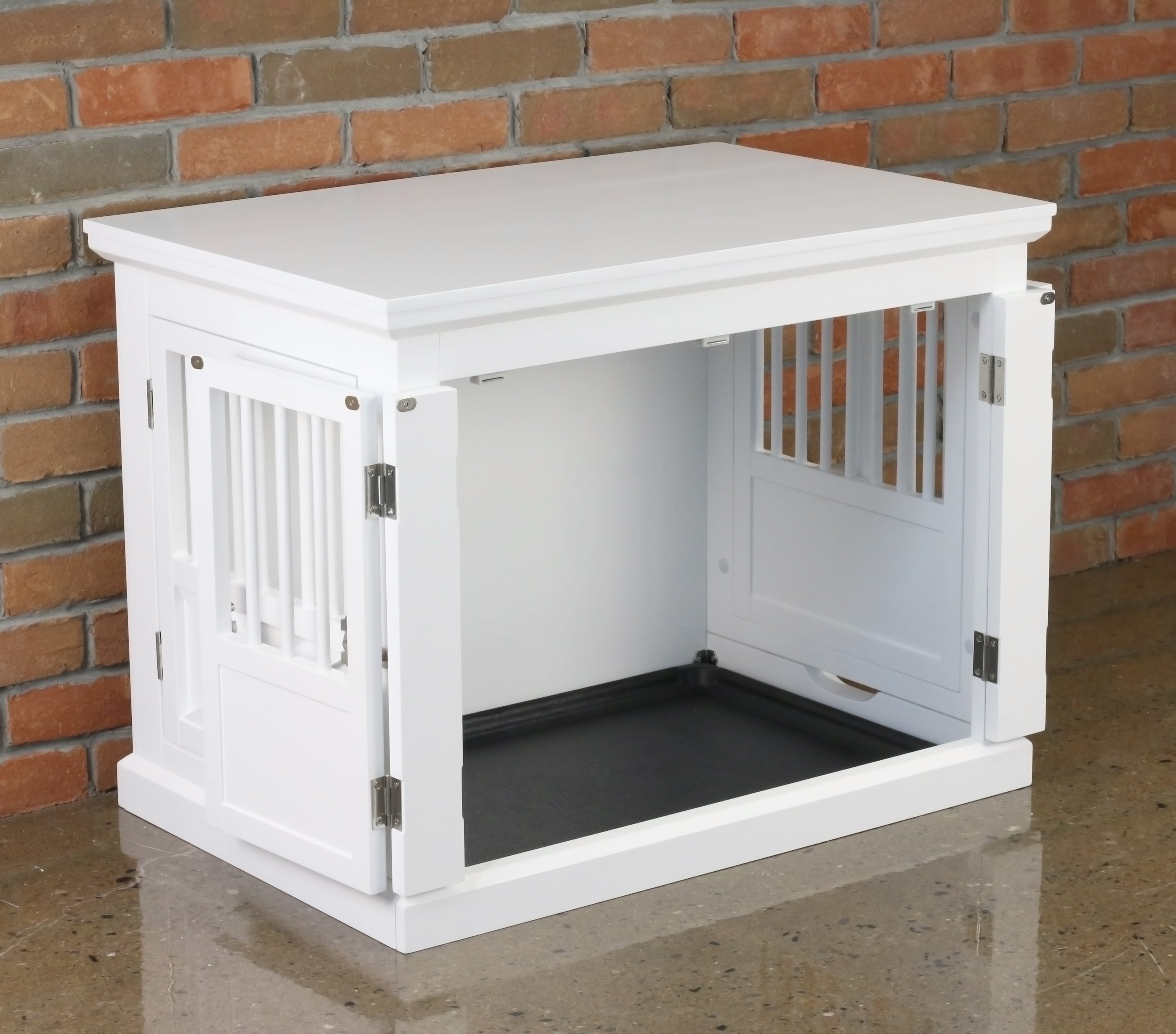 Zoovilla Fairview Triple Door Crate， Large， White
