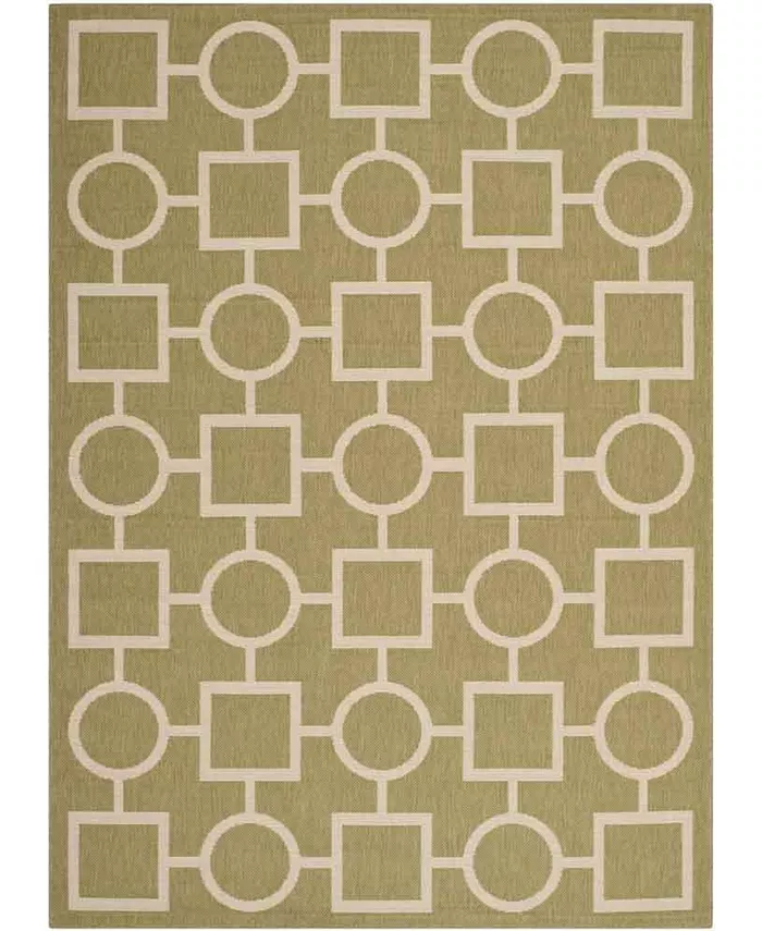 Safavieh Courtyard Green and Beige 5'3