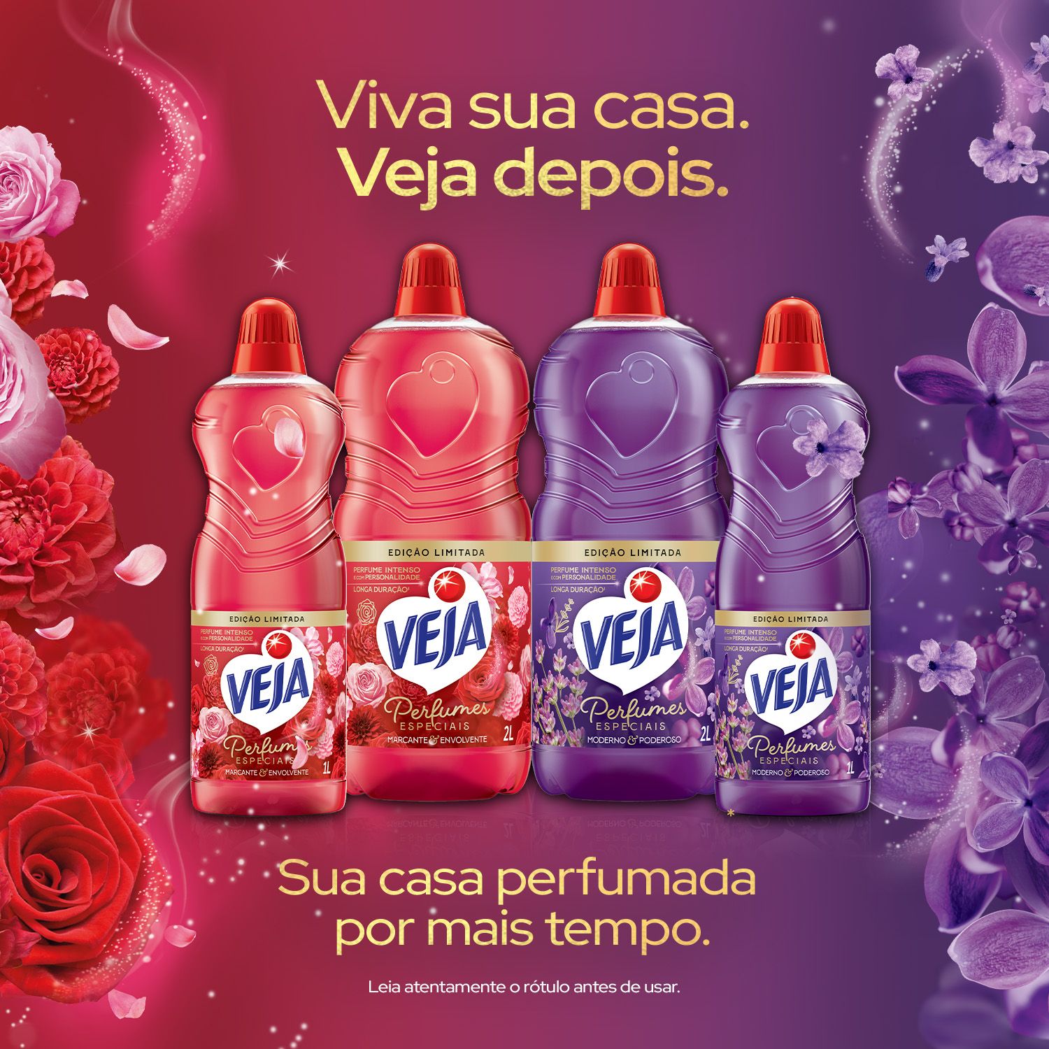 Veja Perfumes Especiais Limpador Perfumado Marcante e Envolvente - 2L
