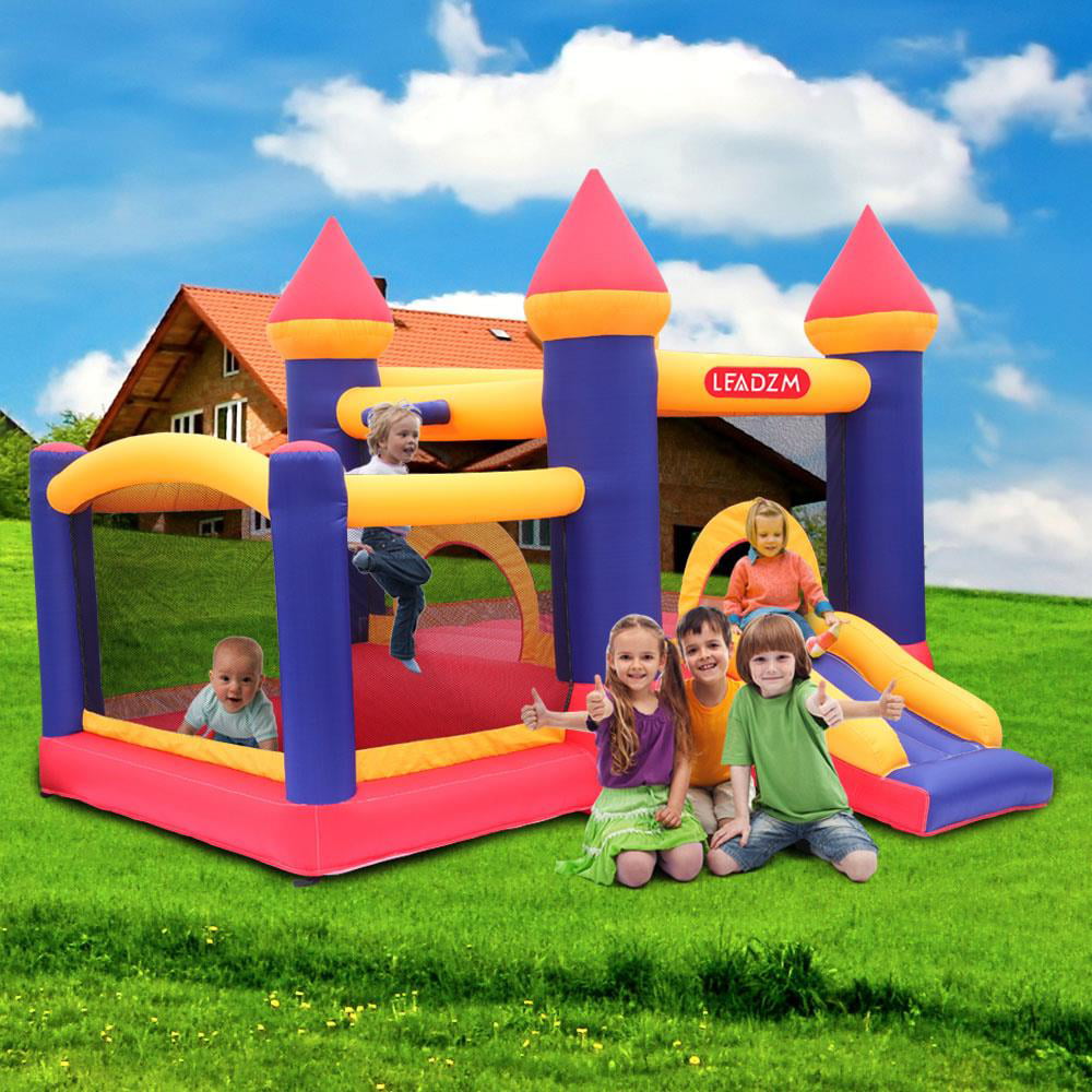 Inflatable Bounce House Slide Moonwalk Bouncy Castle with Air Blower