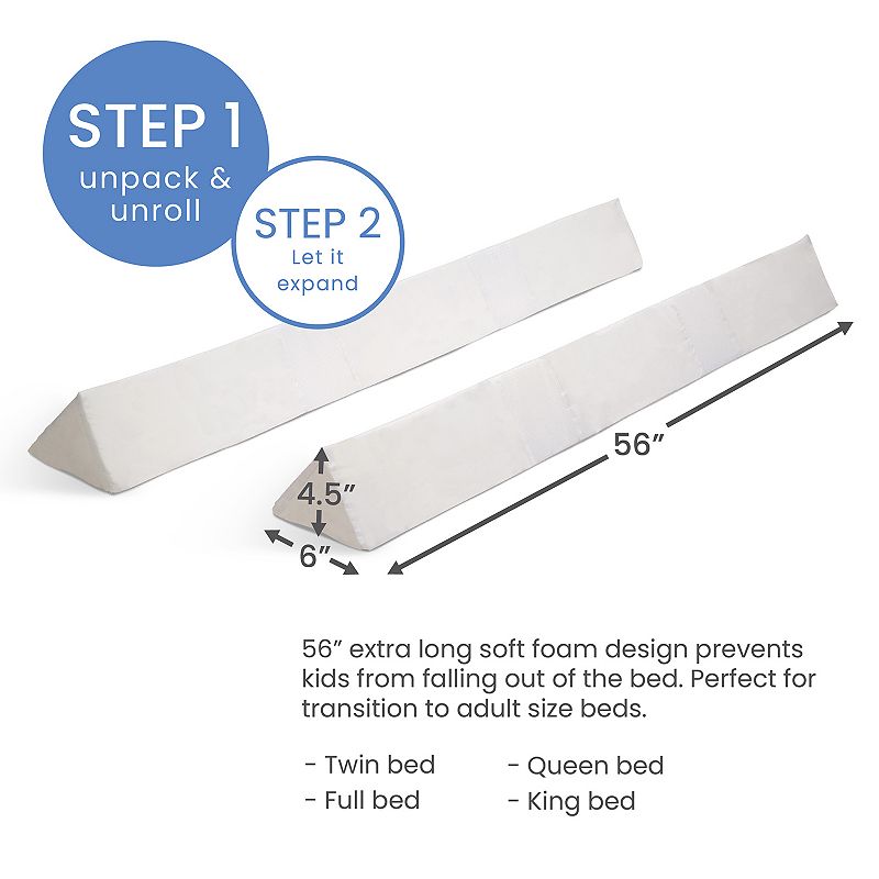 Delta Children 2 Pack Extra Long Foam Bedrail Bumpers