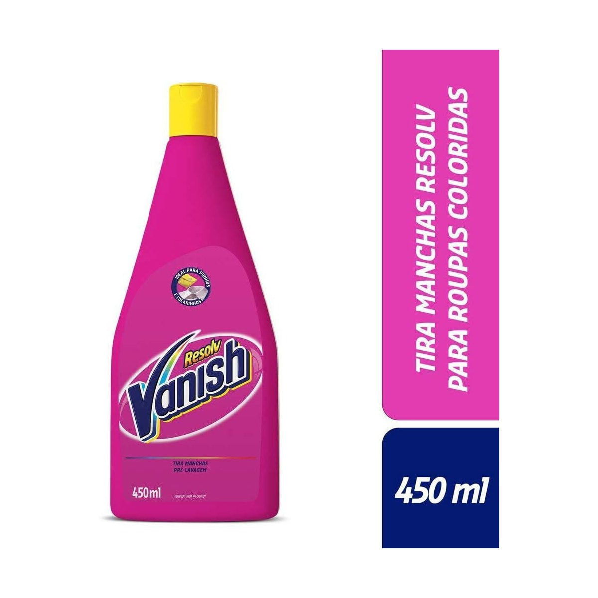 Tira Manchas Pre Lavagem Vanish Resolv para roupas coloridas 450ml