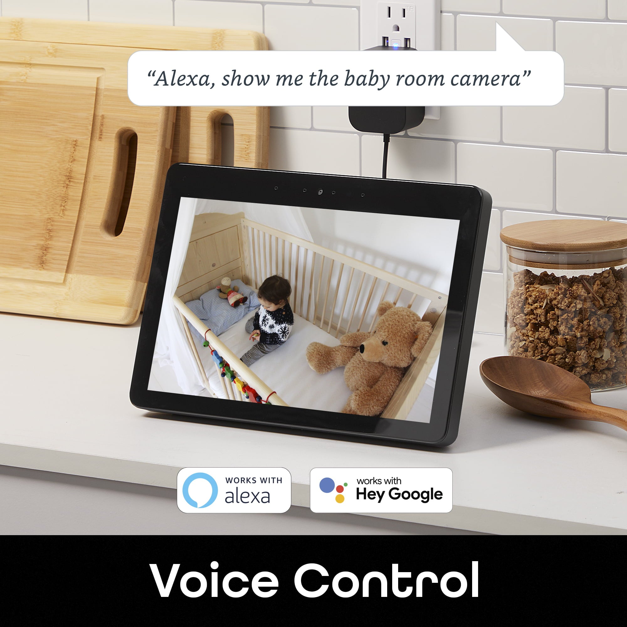 Geeni Glimpse 1080p HD Smart Camera - Indoor Home Security Camera - No Hub Required - Motion Detection Camera - Smart Camera Compatible with Alexa and Google Home， Requires 2.4 GHz Wi-Fi， 2