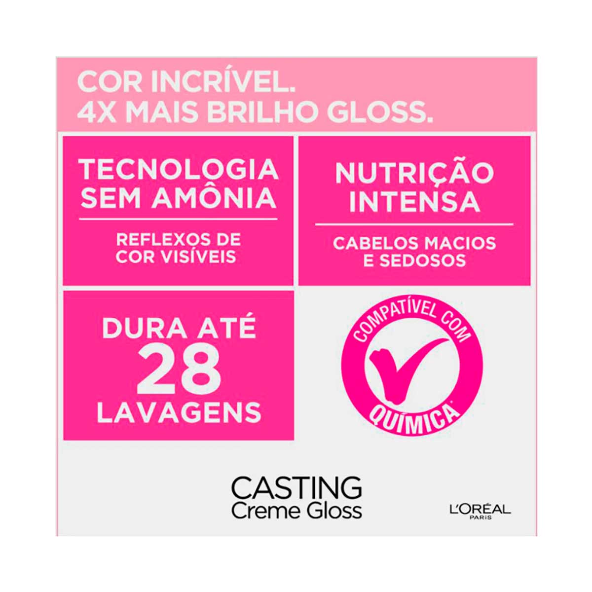 Coloracao Casting Creme Gloss L'oreal Paris 500 Castanho Claro