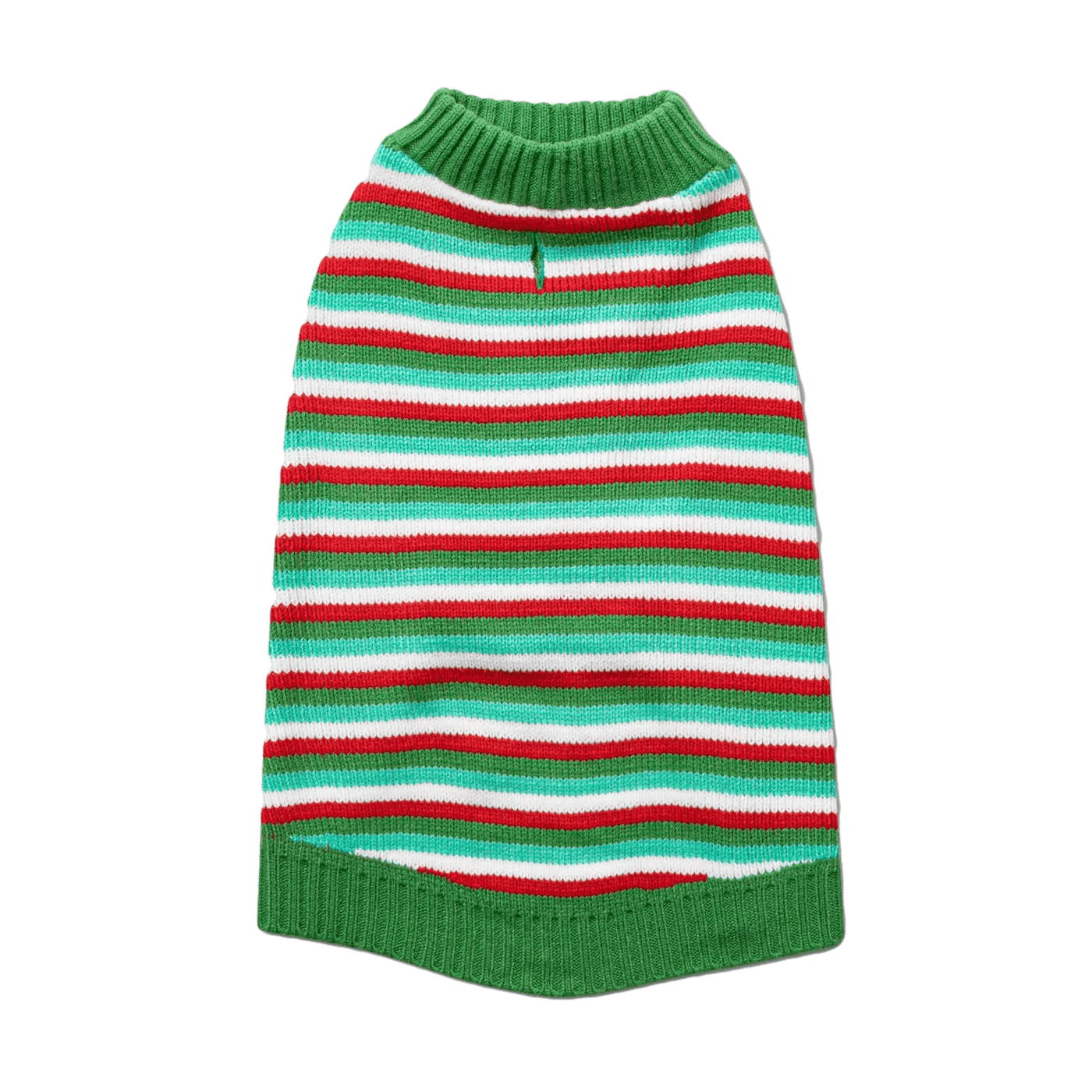 Wondershop Green and Red Stripe Holiday Dog and Cat Sweater in Small