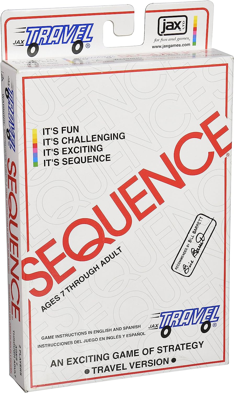 Jax ltd GP2271 Sequence Game Travel An Exciting Game of Strategy Travel Version