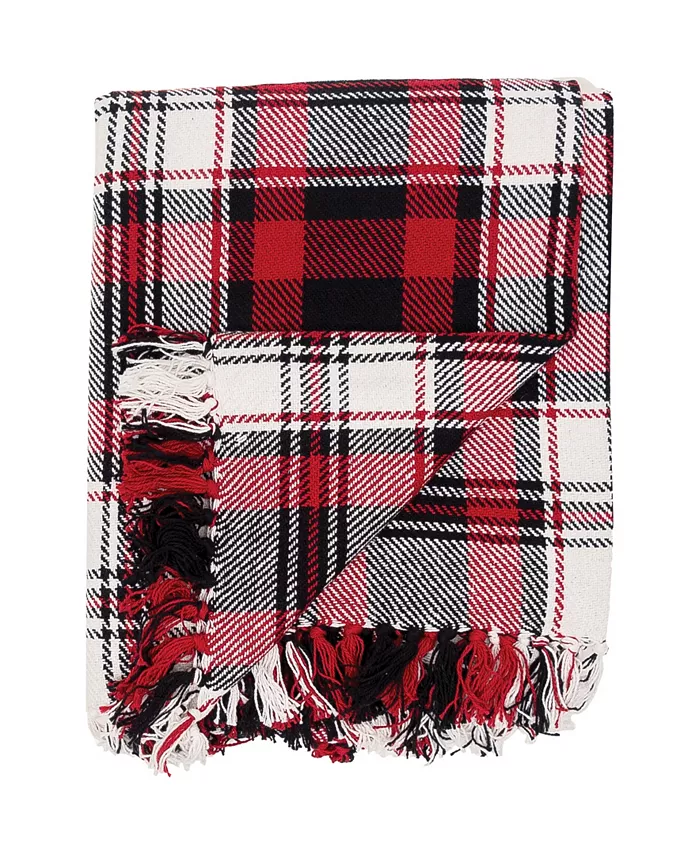 CandF Home Fireside Plaid Throw， 50