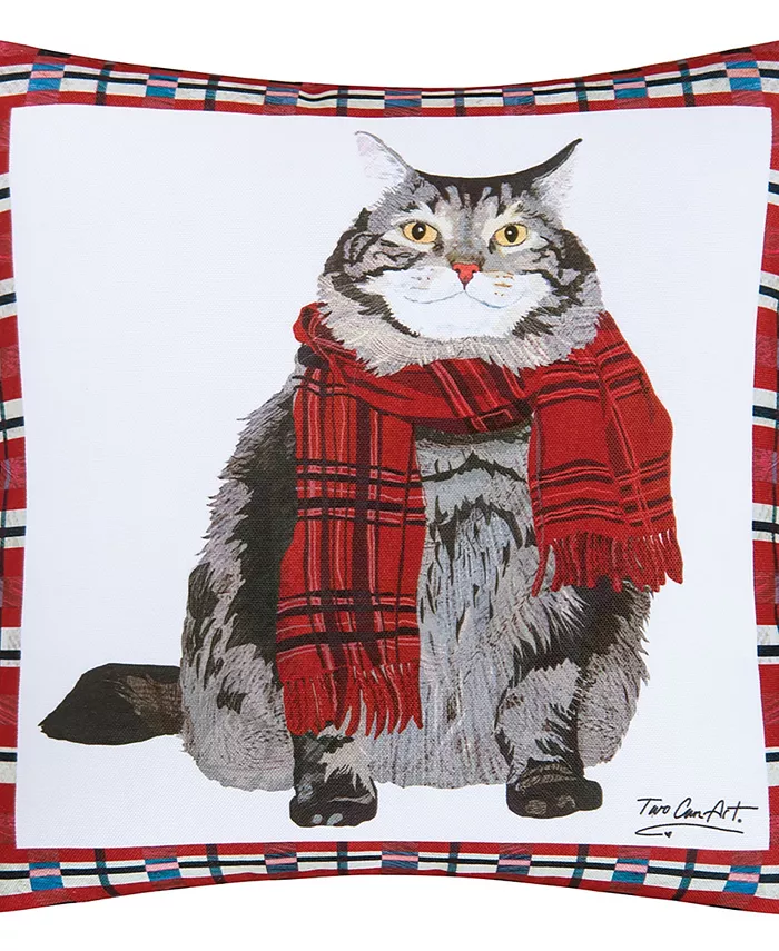 CandF Home Fat Cat Pillow， 18