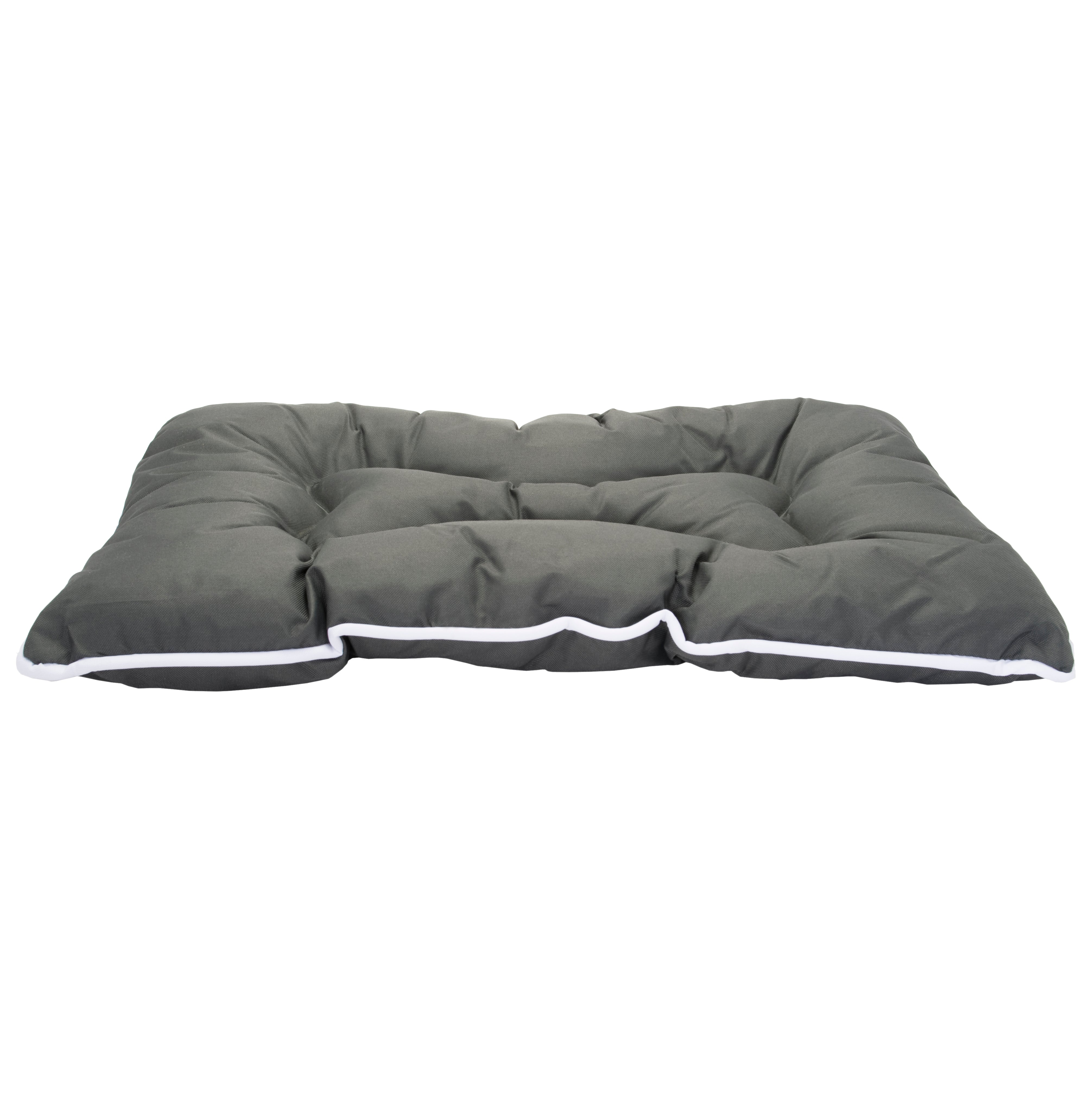 Precious Tails Co-Pilot Waterproof Dog Bed， Grey， Small， 30