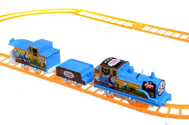 ZQC Three Thomas Trains Set for Children Electric Train Track Toy