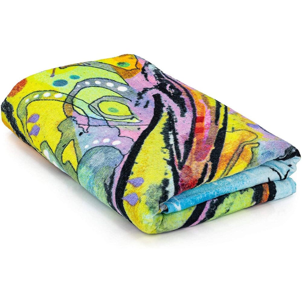 Dolphin Super Soft Plush Cotton Beach Bath Pool Towel by Dean Russo