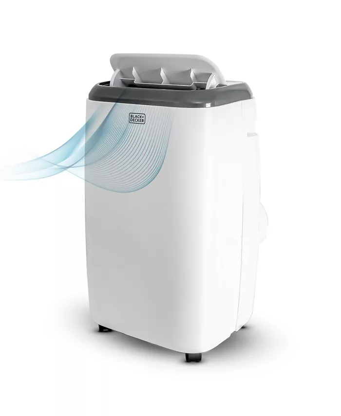 BLACK+DECKER 5，000 BTU SACC CEC (8，000 BTU ASHRAE) Portable Air Conditioner with Remote Control， White