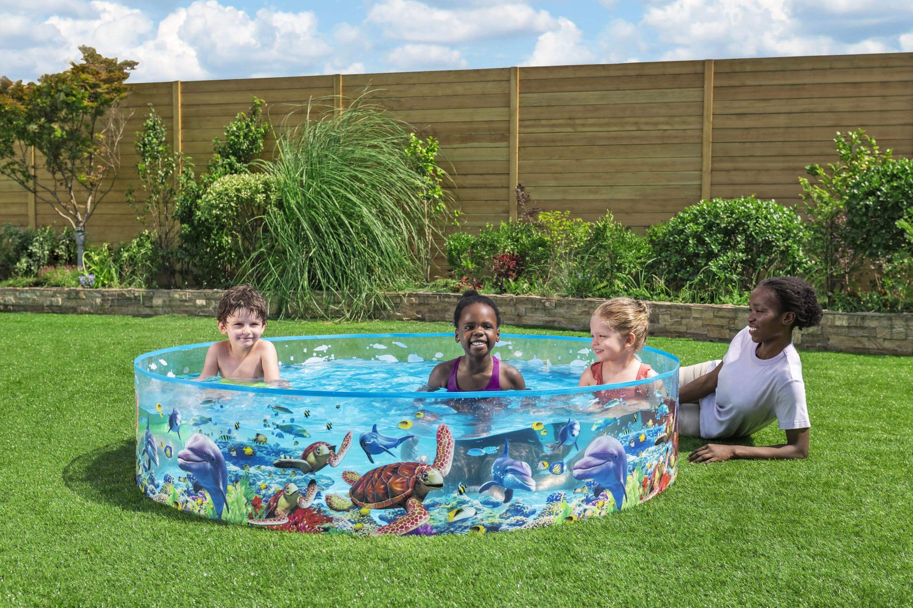 Play Day Round Kiddie Pool 6' x 15