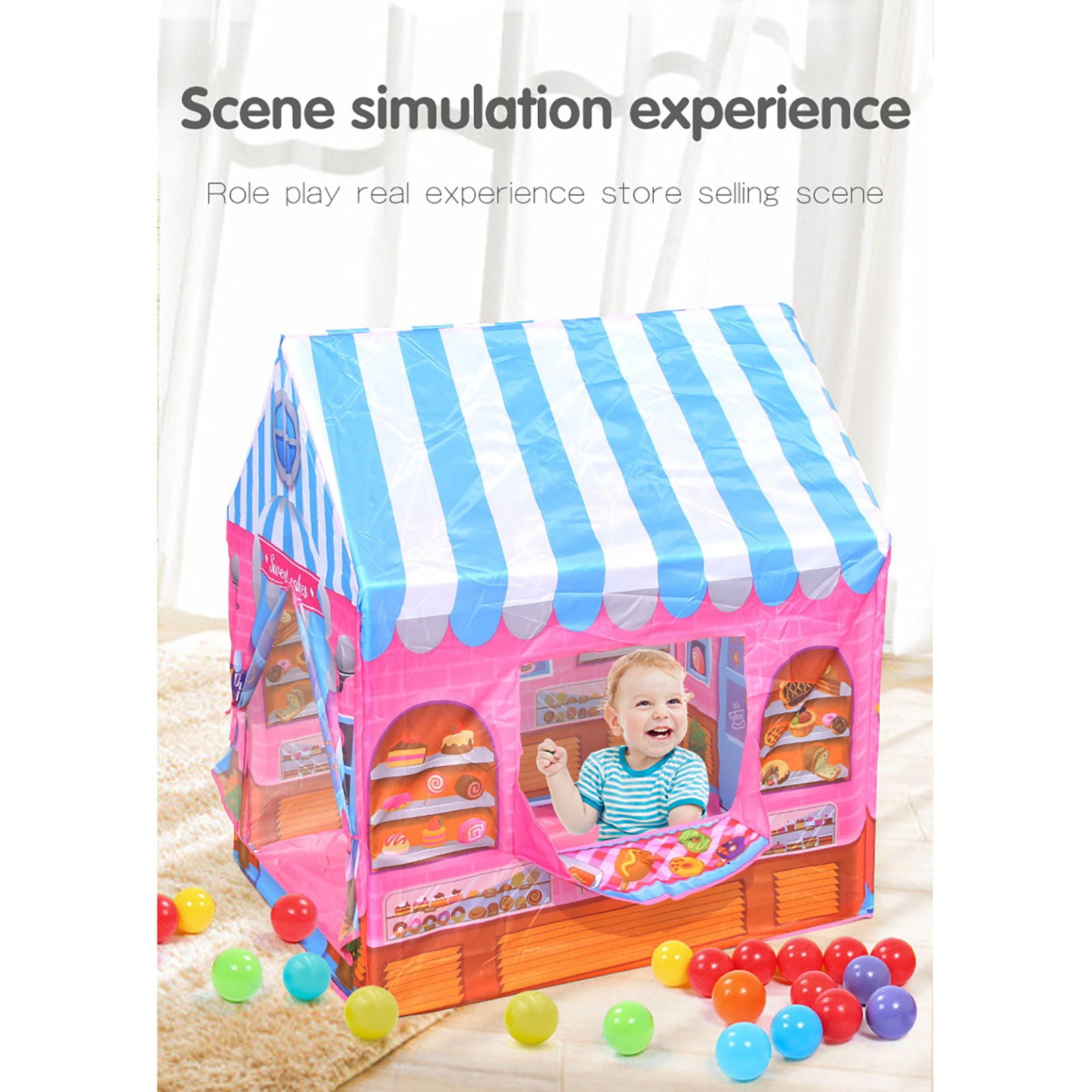 Fridja Dinosaur Children's DIY Tent Play Tent Kids Pretend Playhouse