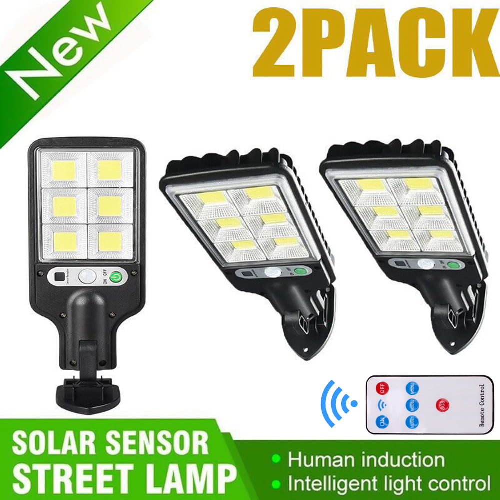 ASKITO Solar Street Lights - 600W LED Motion Sensor Security Solar Flood Lights Outdoor Wall Lamp with 3 Lighting Modes