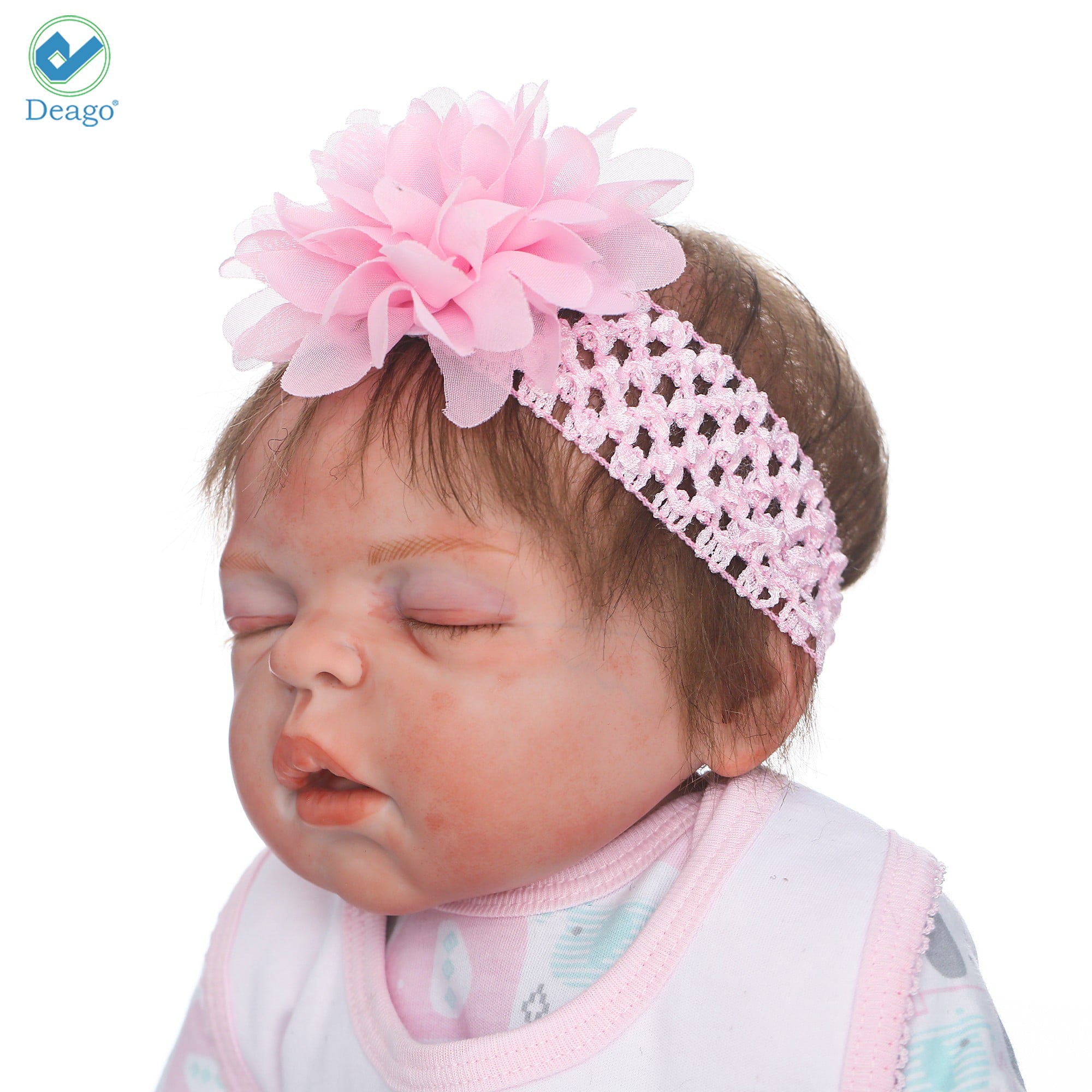 Deago Reborn Baby Dolls 22" Cute Realistic Soft Silicone Vinyl Dolls Newborn Baby dolls With Clothes