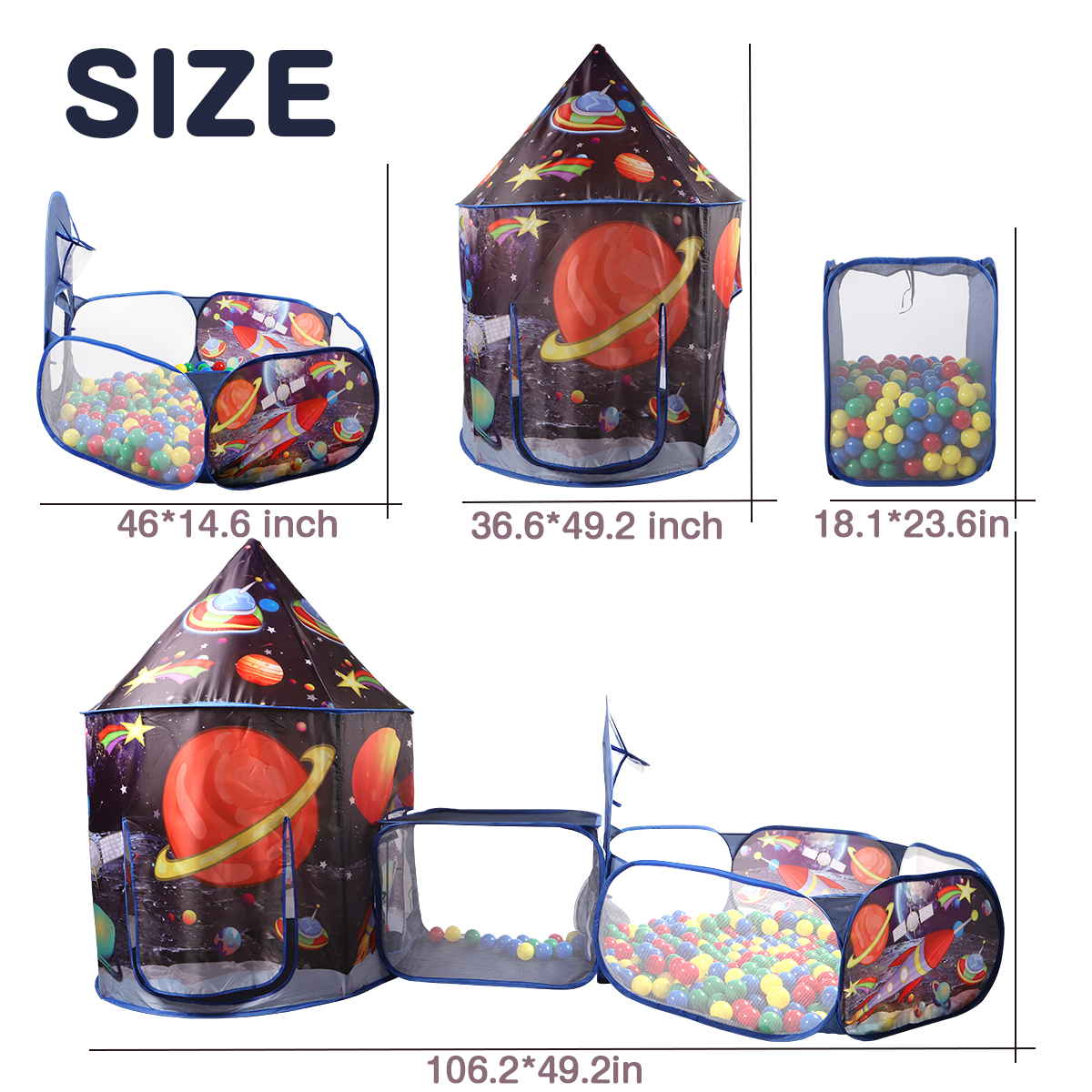 GILOBABY Kids Play Tent, Indoor or Outdoor Playhouse for Toddler (Polyester)