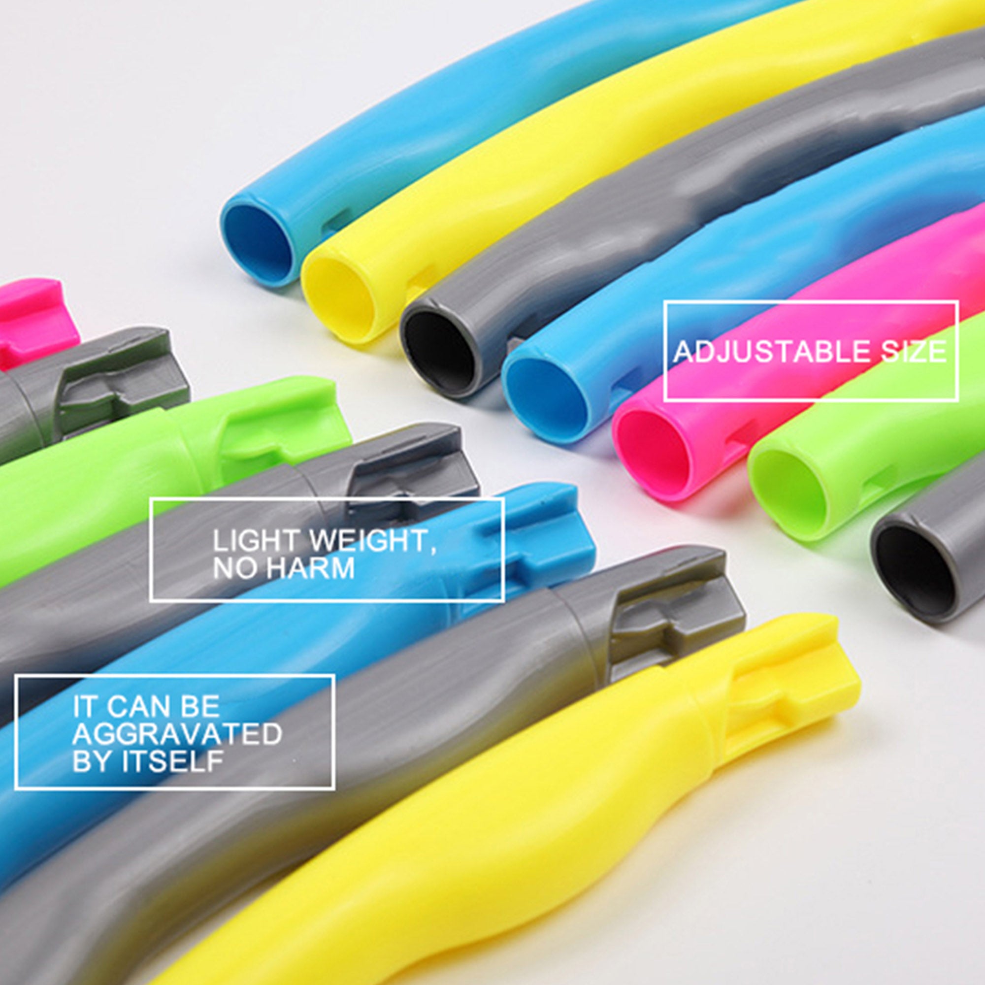 Sunisery Detachable Sports Hoop Adjust 8 Removable Parts Gymnastics Ring Fitness Tool