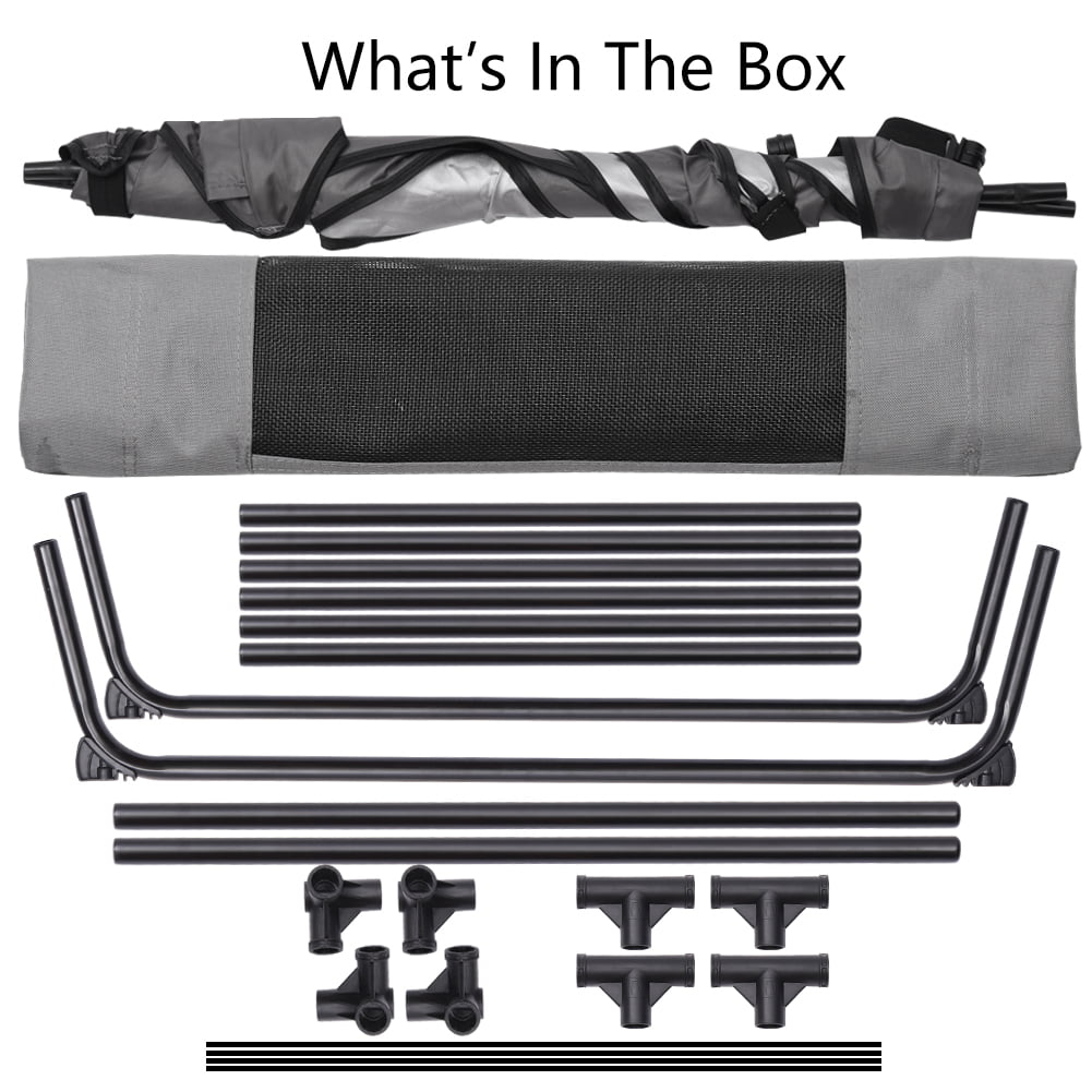 Extra Large Elevated Dog Bed W/ Canopy， Canopy Outdoor Dog Bed， Pet Canopy With Cot