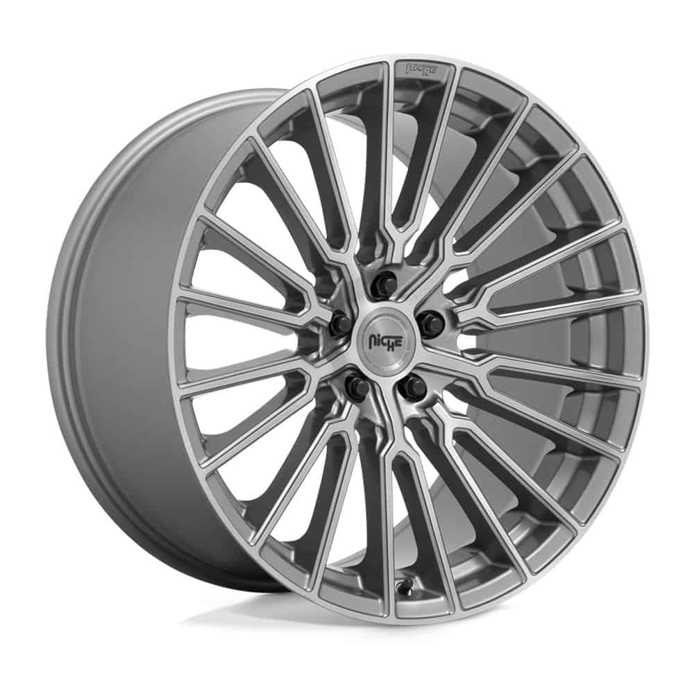 Niche 1PC Wheels M251 19X9.5 5X112 PLTN-BRSHD 48MM
