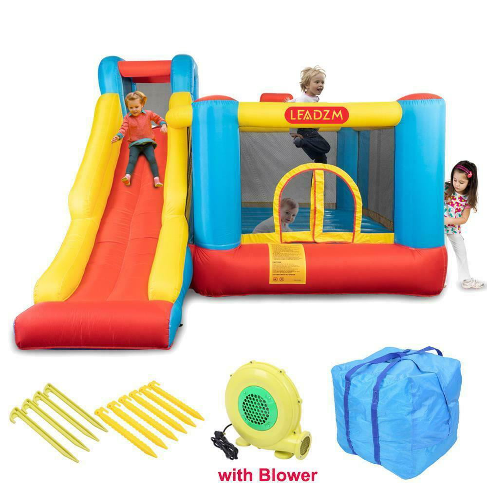 Winado Big Slide Inflatable Bounce House Kids Jump Castle with 450W Blower Full Bag Set